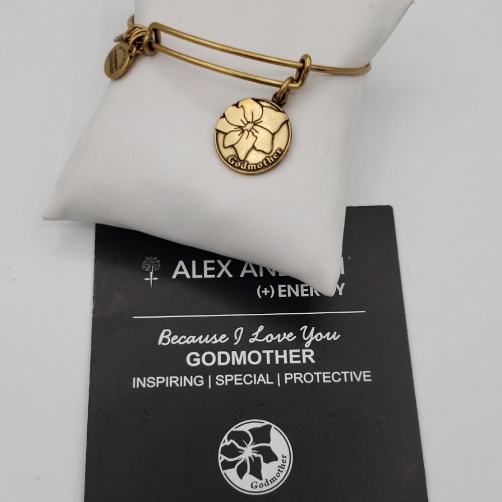 NWT Alex and Ani Godmother Bangle RG